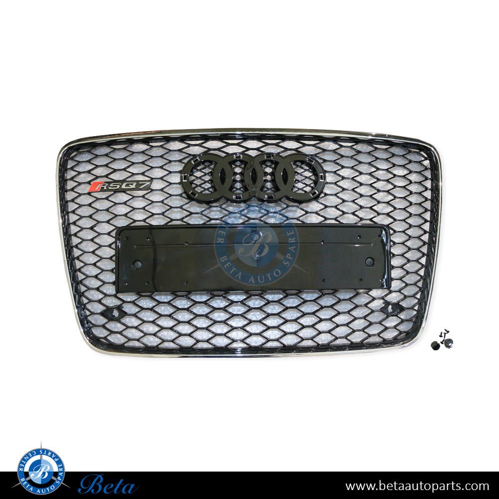 Grille RSQ7 Look Black and Chrome color for Audi Q7 2016-2019 models, Part Number 4M0853651H Grille RSQ7 Look Black and Chrome color for Audi Q7 2016-2019 models, Part Number 4M0853651H